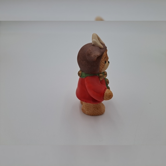 Enesco Lucy and Me Christmas antler bear figurine - Picture 2 of 8